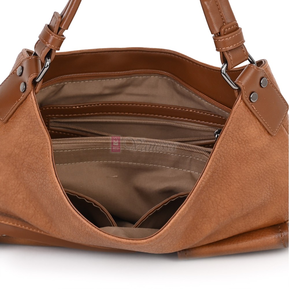 Ежедневна дамска чанта от еко кожа, в светлокафяв цвят. Код: MC507 Ежедневна дамска чанта от еко кожа, в светлокафяв цвят. Код: MC507