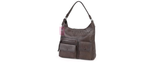 Ежедневна дамска чанта от еко кожа, в тъмнокафяв цвят. Код: MC507 Ежедневна дамска чанта от еко кожа, в тъмнокафяв цвят. Код: MC507