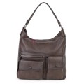 Ежедневна дамска чанта от еко кожа, в тъмнокафяв цвят. Код: MC507