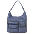 Ежедневна дамска чанта от еко кожа, в син цвят. Код: MC507