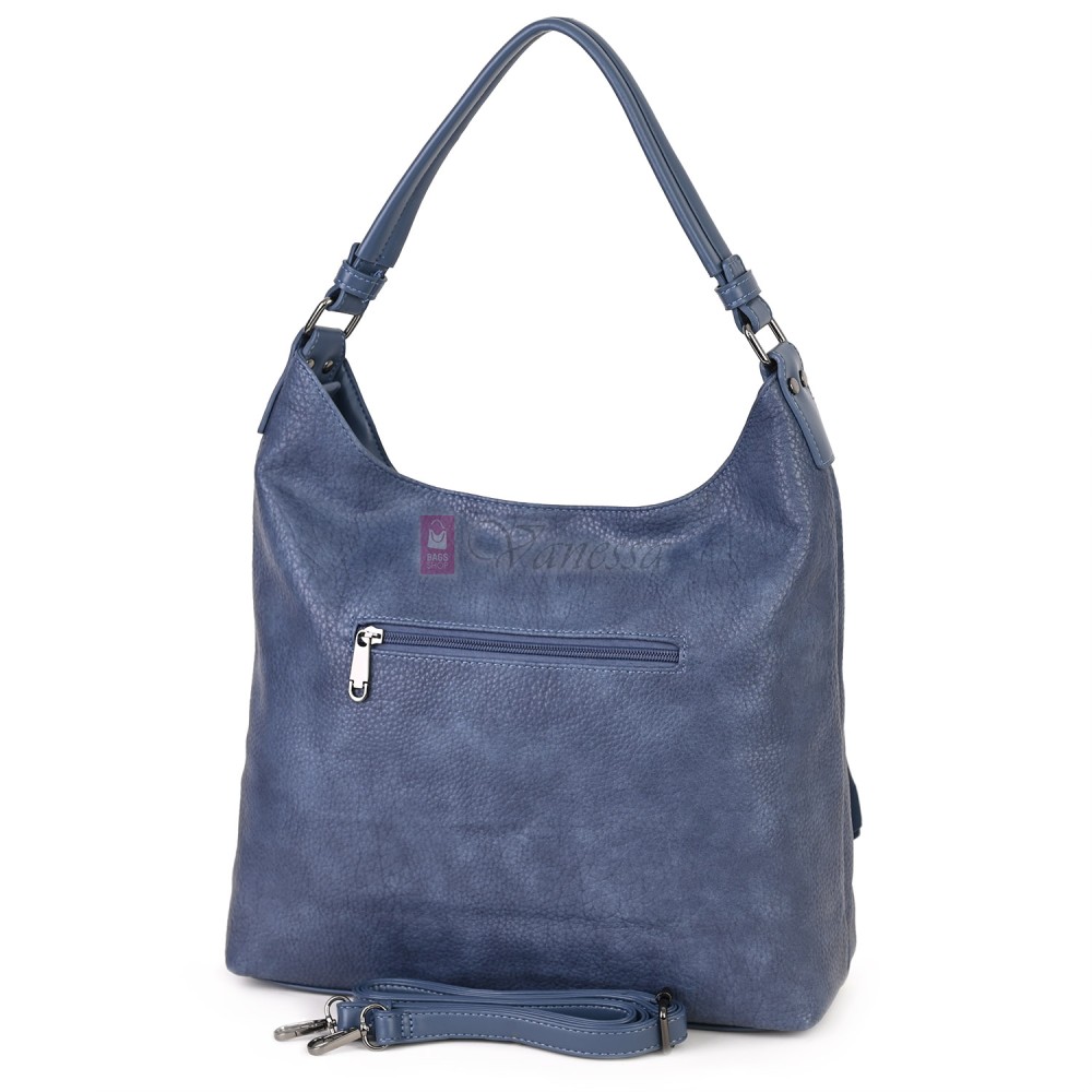 Ежедневна дамска чанта от еко кожа, в син цвят. Код: MC507 Ежедневна дамска чанта от еко кожа, в син цвят. Код: MC507