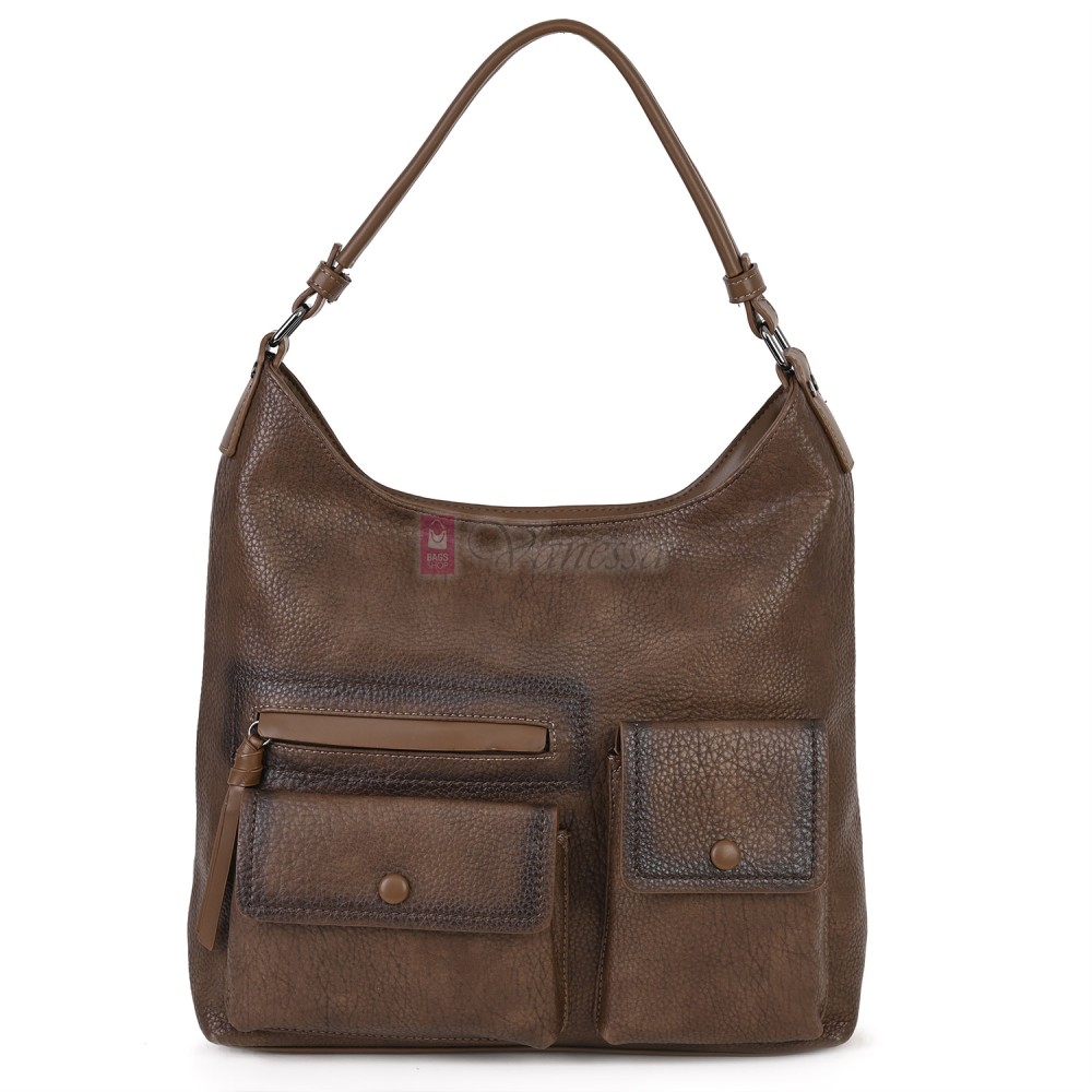 Ежедневна дамска чанта от еко кожа, в кафяв цвят. Код: MC507 Ежедневна дамска чанта от еко кожа, в кафяв цвят. Код: MC507