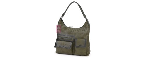 Ежедневна дамска чанта от еко кожа, в зелен цвят. Код: MC507 Ежедневна дамска чанта от еко кожа, в зелен цвят. Код: MC507