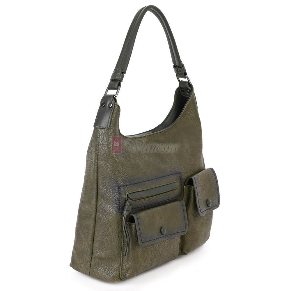 Ежедневна дамска чанта от еко кожа, в зелен цвят. Код: MC507 Ежедневна дамска чанта от еко кожа, в зелен цвят. Код: MC507