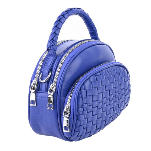 Дамска чанта от еко кожа в син цвят. Код: 51362