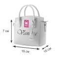 Удобна малка дамска чанта в бял цвят код Код: 51505