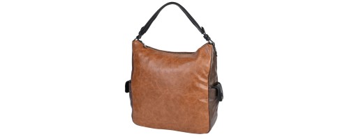 Ежедневна дамска чанта от висококачествена еко кожа в кафяв цвят Код: 5335-424