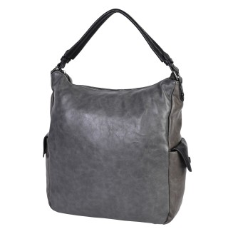 Ежедневна дамска чанта от висококачествена еко кожа в сив цвят Код: 5335-424