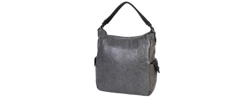 Ежедневна дамска чанта от висококачествена еко кожа в сив цвят Код: 5335-424