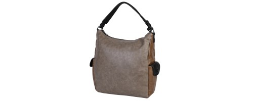 Ежедневна дамска чанта от висококачествена еко кожа в бежов цвят Код: 5335-424