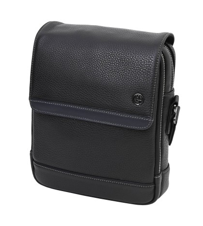 Мъжка чанта от естествена кожа в черен цвят. Код: 5574