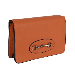 Дамска чанта от еко кожа в оранжев цвят Код: 5578-8