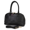 Малка дамска чанта от естествена кожа, в черен цвят. Код: 56EK