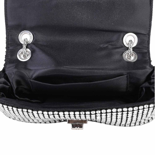 Официална дамска чанта в тъмно сребрист цвят. Код: 5818