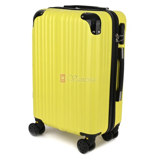 Малък куфар от полипропилен, в жълт цвят. Код: 5832