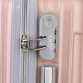 Малък slim куфар от полипропилен, в цвят розово злато. Код: M5832