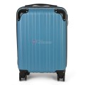 Малък slim куфар от полипропилен, в цвят тюркоаз. Код: M5832
