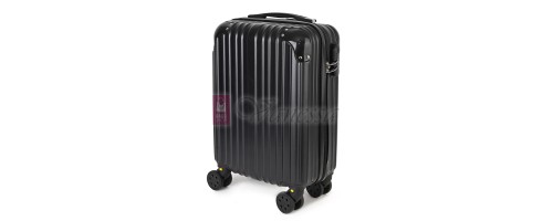 Малък slim куфар от полипропилен, в черен цвят. Код: M5832