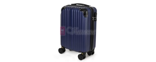 Малък slim куфар от полипропилен, в тъмносин цвят. Код: M5832