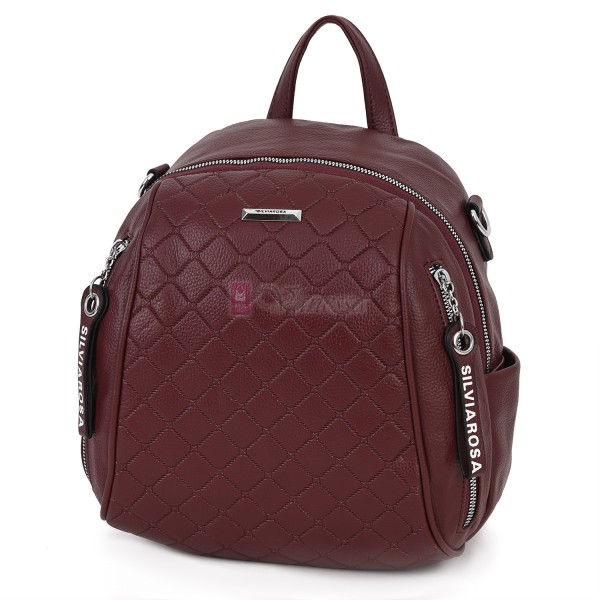 Дамска раница от висококачествена еко кожа в цвят бордо. Код: 5899