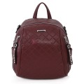 Дамска раница от висококачествена еко кожа в цвят бордо. Код: 5899
