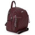 Дамска раница от висококачествена еко кожа в цвят бордо. Код: 5899