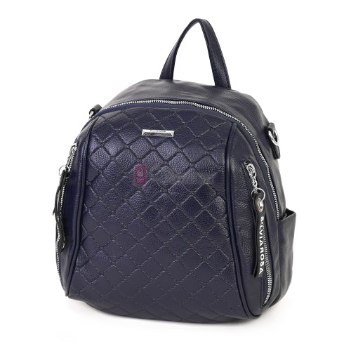  Дамска раница от висококачествена еко кожа в тъмносин цвят. Код: 5899