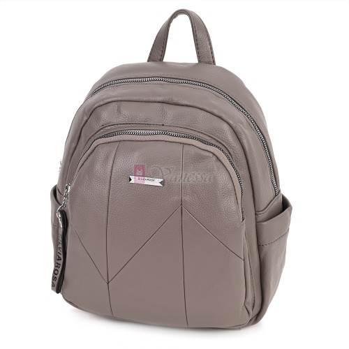  Дамска раница Silvia Rosa, от висококачествена еко кожа, в бежов цвят. Код: 5996