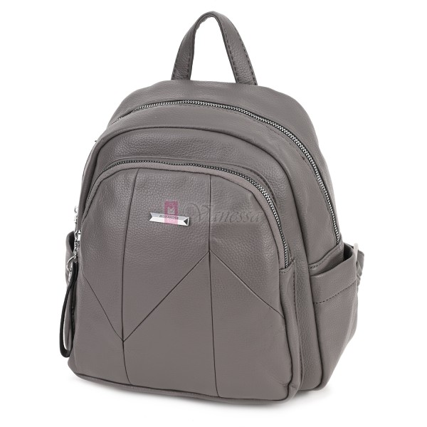  Дамска раница Silvia Rosa, от висококачествена еко кожа, в сив цвят. Код: 5996
