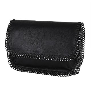  Дамска чанта от еко кожа в черен цвят. Код: 601191