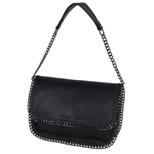 Дамска чанта от еко кожа в черен цвят. Код: 601191