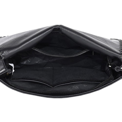 Дамска чанта от еко кожа в черен цвят. Код: 601191
