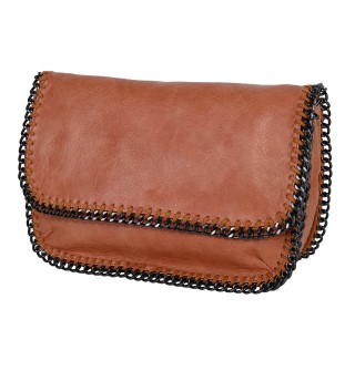  Дамска чанта от еко кожа в оранжев цвят. Код: 601191