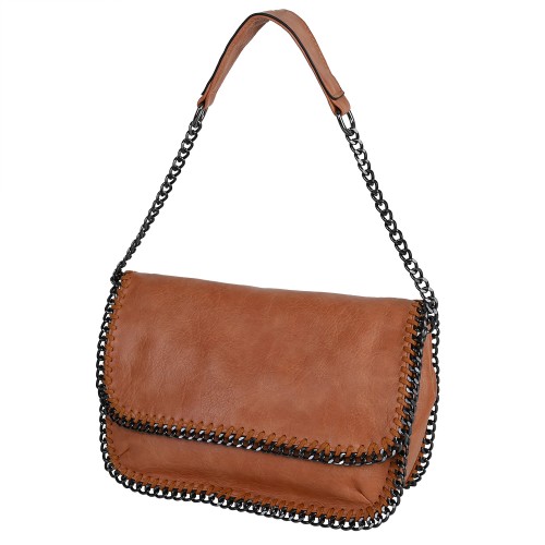Дамска чанта от еко кожа в оранжев цвят. Код: 601191