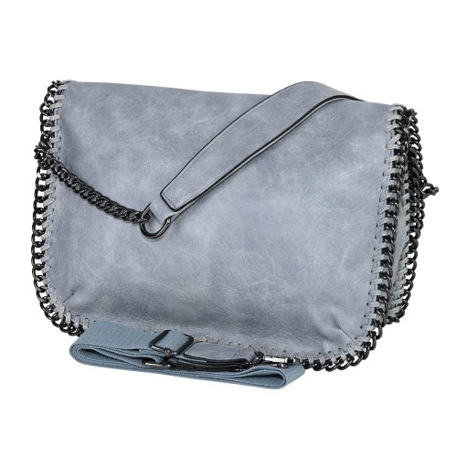 Дамска чанта от еко кожа в син цвят. Код: 601191