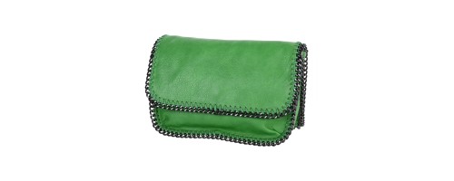  Дамска чанта от еко кожа в зелен цвят. Код: 601191