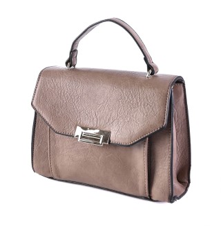 Дамска чанта от еко кожа в бежов цвят Код: 60151