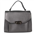 Дамска чанта от еко кожа в цвят цвят сребро Код: 60151