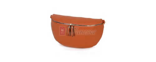 Дамска паласка от висококачествена еко кожа в оранжев цвят Код: 60179-3