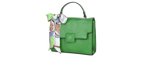  Дамска чанта от еко кожа в зелен цвят. Код: 60216