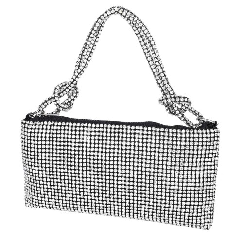 Официална дамска чанта в тъмно сребрист цвят. Код: 6022