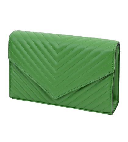 Дамска чанта от еко кожа в зелен цвят. Код: 60233