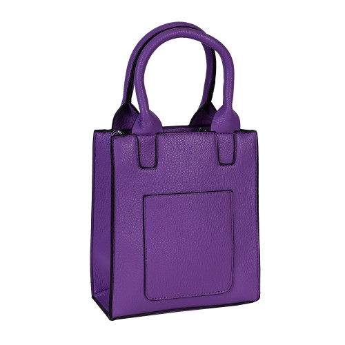 Дамска чанта от еко кожа в лилав цвят Код: 60258