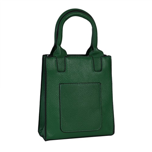 Дамска чанта от еко кожа в зелен цвят Код: 60258