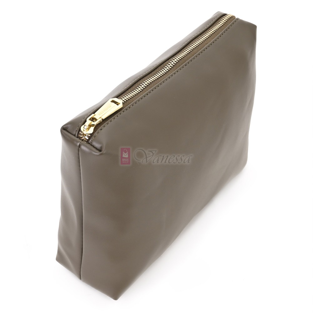 Двулицева дамска чанта от висококачествена еко кожа в тъмнобежов цвят Код: 6065 Двулицева дамска чанта от висококачествена еко кожа в тъмнобежов цвят Код: 6065