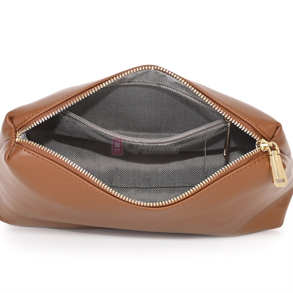 Двулицева дамска чанта от висококачествена еко кожа в светлокафяв цвят Код: 6065 Двулицева дамска чанта от висококачествена еко кожа в светлокафяв цвят Код: 6065