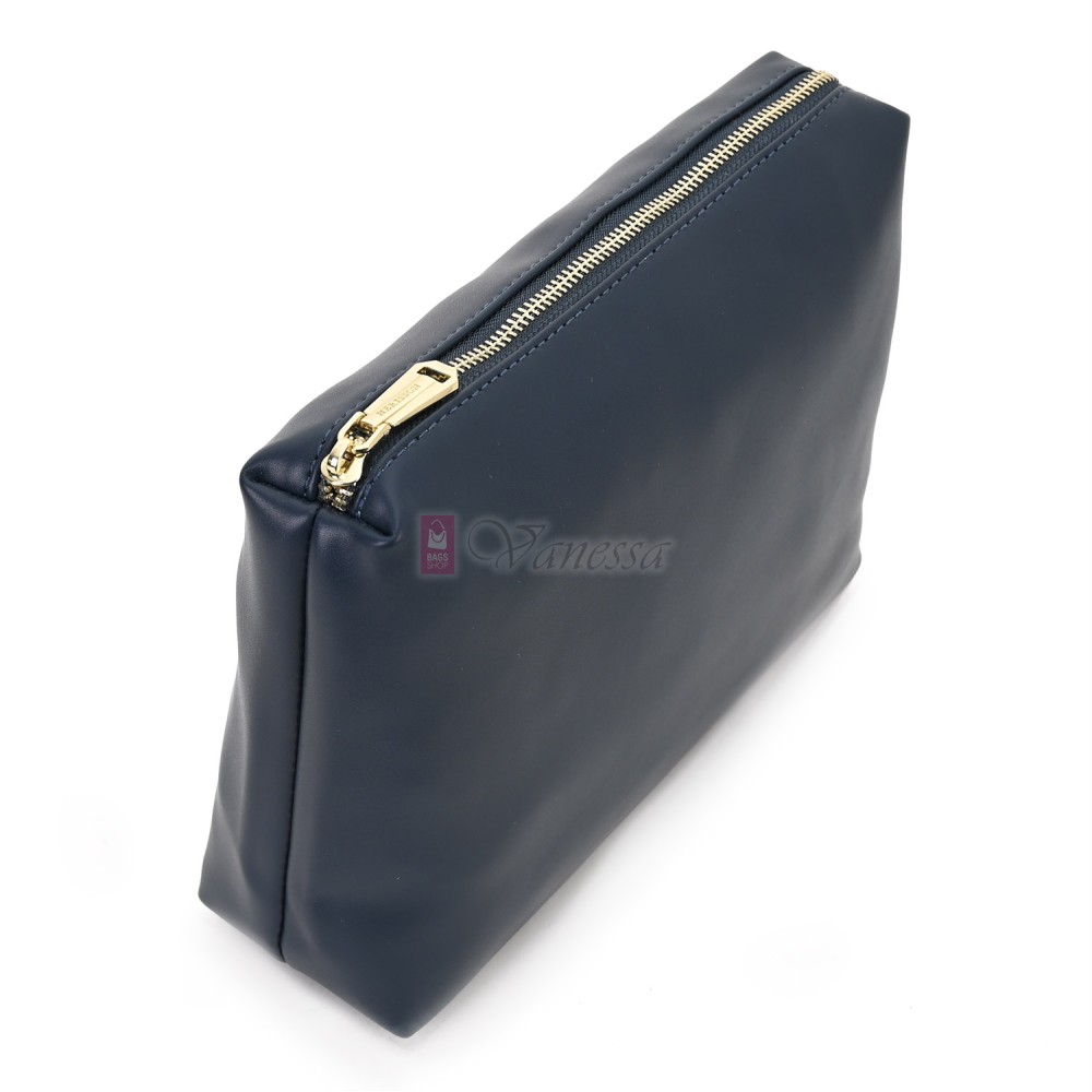 Двулицева дамска чанта от висококачествена еко кожа в тъмносин цвят Код: 6065 Двулицева дамска чанта от висококачествена еко кожа в тъмносин цвят Код: 6065