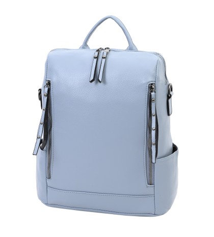  Дамска раница/чанта от висококачествена еко кожа в син цвят. Код: 608-037