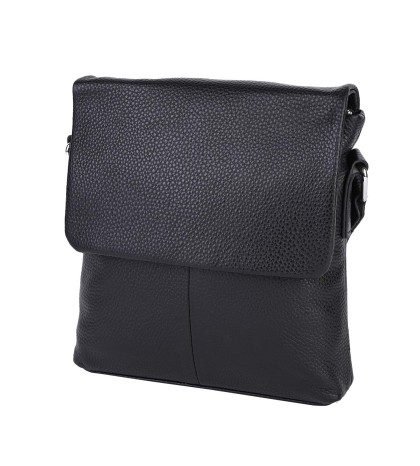 Мъжка чанта от естествена кожа в черен цвят. Код: 609