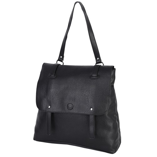 Дамска раница/чанта от висококачествена еко кожа в черен цвят. Код: 6126